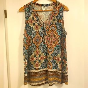 Sleeveless blouse